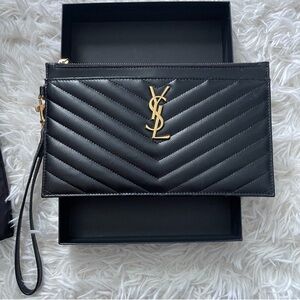 YSL monogram pouch/clutch